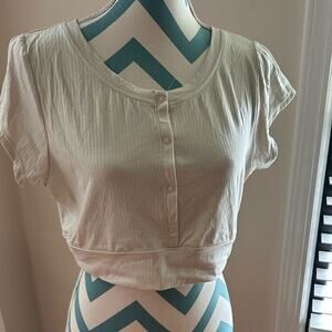 Aerie Offline Ribbed Cropped Top- Like New